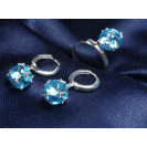 Гарнитур Серебряное Кольцо 15265 / Серебряные Серьги 25265