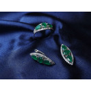 Гарнитур Серебряное Кольцо 15269 / Серебряные Серьги 25269