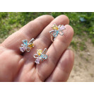 Гарнитур Серебряное Кольцо 15271 / Серебряные Серьги 25271