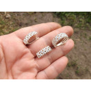 Гарнитур Серебряное Кольцо 15286 / Серебряные Серьги 25286