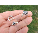 Гарнитур Серебряное Кольцо 15300 / Серебряные Серьги 25300