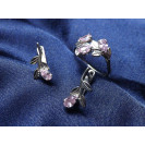 Гарнитур Серебряное Кольцо 15307 / Серебряные Серьги 25307