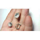 Гарнитур Серебряное Кольцо 15310 / Серебряные Серьги 25310