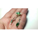 Гарнитур Серебряное Кольцо 15321 / Серебряные Серьги 25321