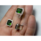 Гарнитур Серебряное Кольцо 15323 / Серебряные Серьги 25323