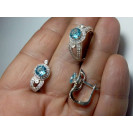 Гарнитур Серебряное Кольцо 15338 / Серебряные Серьги 25338