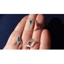 Гарнитур Серебряное Кольцо 15341 / Серебряные Серьги 25341