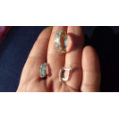 Гарнитур Серебряное Кольцо 15343 / Серебряные Серьги 25343