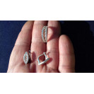 Гарнитур Серебряное Кольцо 15345 / Серебряные Серьги 25345