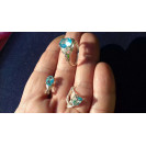 Гарнитур Серебряное Кольцо 15346 / Серебряные Серьги 25346