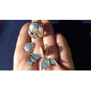 Гарнитур Серебряное Кольцо 15349 / Серебряные Серьги 25349