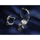 Гарнитур Серебряное Кольцо 15371 / Серебряные Серьги 25371