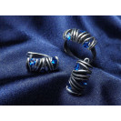 Гарнитур Серебряное Кольцо 15374 / Серебряные Серьги 25374