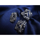 Гарнитур Серебряное Кольцо 15396 / Серебряные Серьги 25396