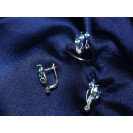 Гарнитур Серебряное Кольцо 15399 / Серебряные Серьги 25399