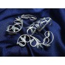 Гарнитур Серебряное Кольцо 15402 / Серебряные Серьги 25402