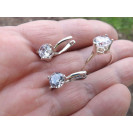 Гарнитур Серебряное Кольцо 15403 / Серебряные Серьги 25403