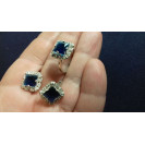 Гарнитур Серебряное Кольцо 15404 / Серебряные Серьги 25404