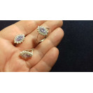 Гарнитур Серебряное Кольцо 15411 / Серебряные Серьги 25411