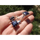 Гарнитур Серебряное Кольцо 15423 / Серебряные Серьги 25423