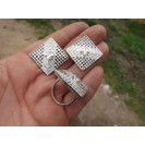 Гарнитур Серебряное Кольцо 15430 / Серебряные Серьги 25430