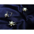 Гарнитур Серебряное Кольцо 15449 / Серебряные Серьги 25449