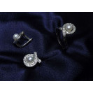 Гарнитур Серебряное Кольцо 15453 / Серебряные Серьги 25453