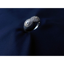 Гарнитур Серебряное Кольцо 15012 / Серебряные Серьги 25012