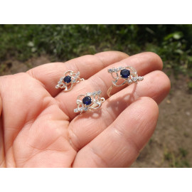 Гарнитур Серебряное Кольцо 15026 / Серебряные Серьги 25026