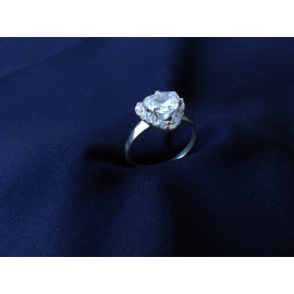 Гарнитур Серебряное Кольцо 15027 / Серебряные Серьги 25027 / Серебряный Подвес 35027