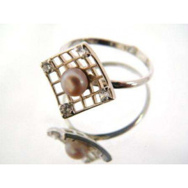 Гарнитур Серебряное Кольцо 15092 / Серебряные Серьги 25092