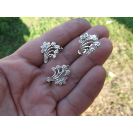 Гарнитур Серебряное Кольцо 15111 / Серебряные Серьги 25111