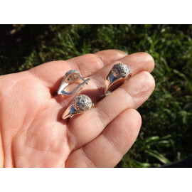 Гарнитур Серебряное Кольцо 15169 / Серебряные Серьги 25169