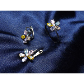 Гарнитур Серебряное Кольцо 15206 / Серебряные Серьги 25206