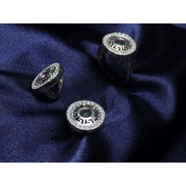 Гарнитур Серебряное Кольцо 15267 / Серебряные Серьги 25267