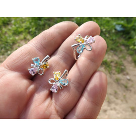 Гарнитур Серебряное Кольцо 15271 / Серебряные Серьги 25271