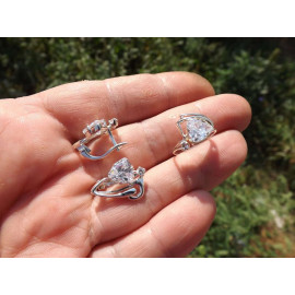 Гарнитур Серебряное Кольцо 15301 / Серебряные Серьги 25301