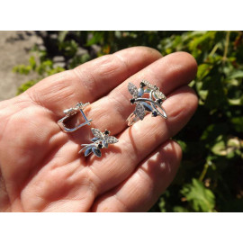 Гарнитур Серебряное Кольцо 15303 / Серебряные Серьги 25303