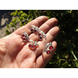 Гарнитур Серебряное Кольцо 15304 / Серебряные Серьги 25304