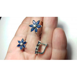 Гарнитур Серебряное Кольцо 15309 / Серебряные Серьги 25309