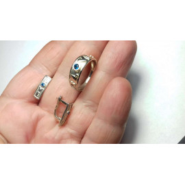 Гарнитур Серебряное Кольцо 15314 / Серебряные Серьги 25314