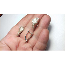 Гарнитур Серебряное Кольцо 15315 / Серебряные Серьги 25315