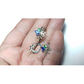 Гарнитур Серебряное Кольцо 15320 / Серебряные Серьги 25320