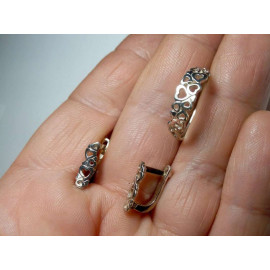 Гарнитур Серебряное Кольцо 15330 / Серебряные Серьги 25330