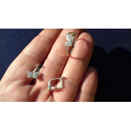 Гарнитур Серебряное Кольцо 15347 / Серебряные Серьги 25347