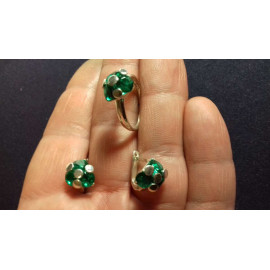 Гарнитур Серебряное Кольцо 15352 / Серебряные Серьги 25352