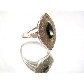 Гарнитур Серебряное Кольцо 15416 / Серебряные Серьги 25416