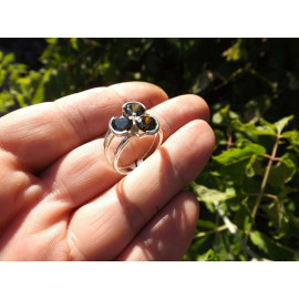 Гарнитур Серебряное Кольцо 15417 / Серебряные Серьги 25417