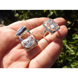 Гарнитур Серебряное Кольцо 15431 / Серебряные Серьги 25431