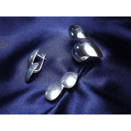 Гарнитур Серебряное Кольцо 15465 / Серебряные Серьги 25465